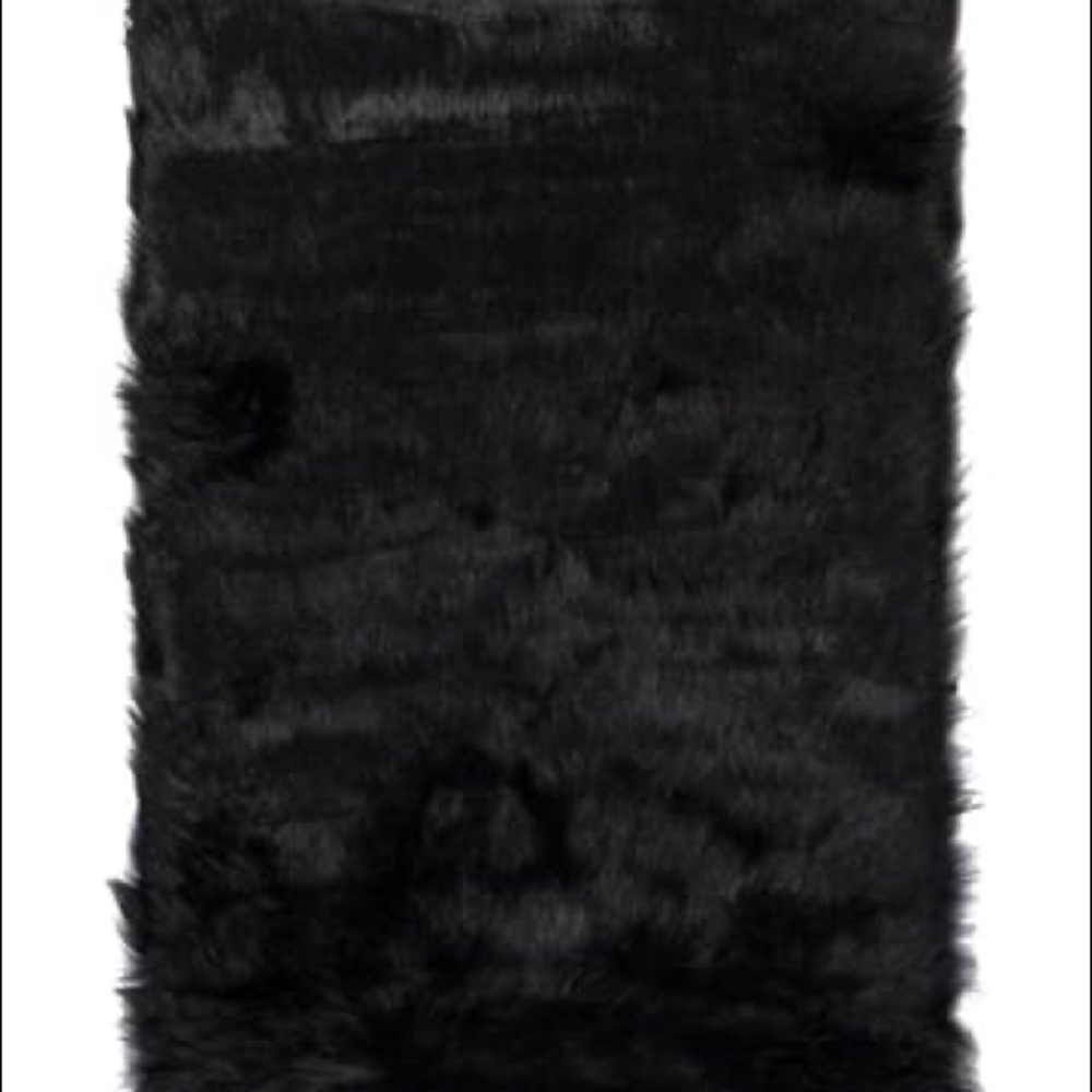 Luxe Hudson Faux Fur Rectangular Rug, NWT